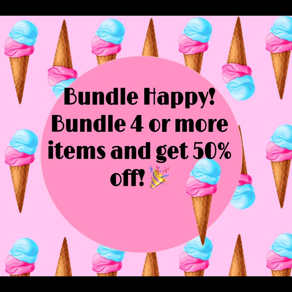 50% off bundles of 4 or more items!